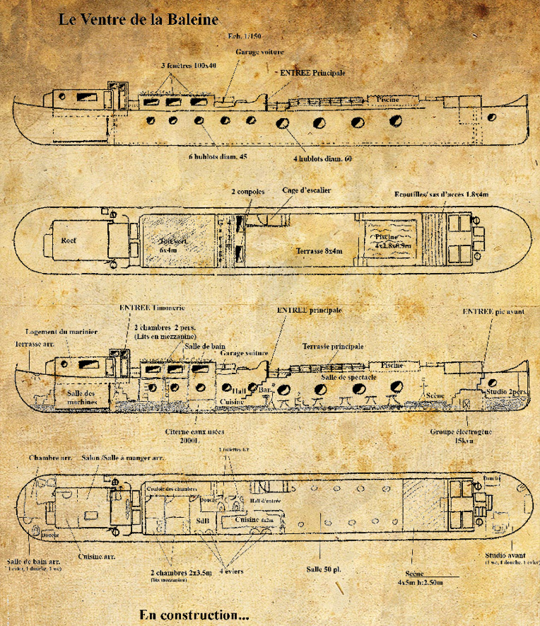 Plans du Ventre de la Baleine